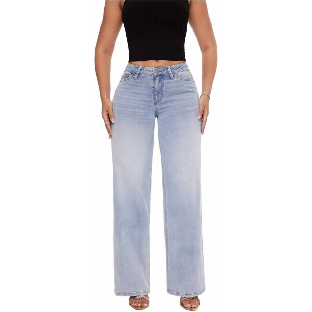 NEW ONESO mid-low rise baggy jeans in light blue